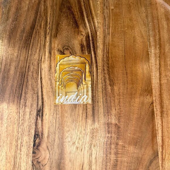 Large Wooden Lazy Susan Brown Pink Serve Charcuterie Dessert and more Tray - Picture 5 of 6